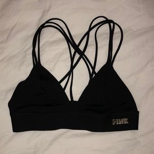 a black VSpink bralette!